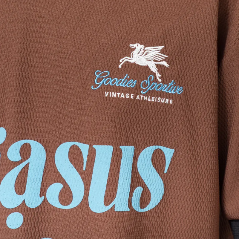 Goodies Sportive Sprtv Football T Shirt Brown-8