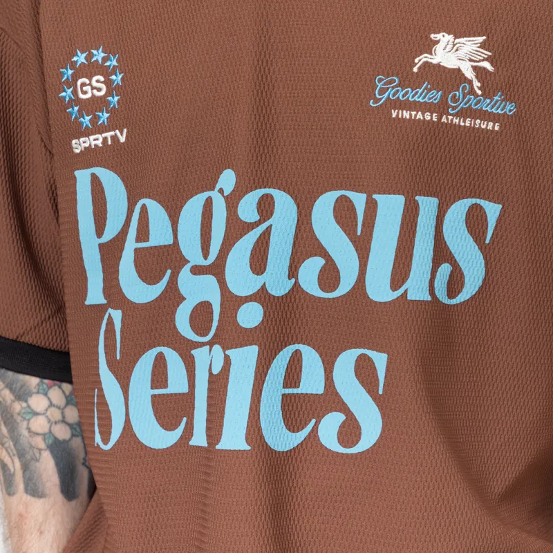 Goodies Sportive Sprtv Football T Shirt Brown-6