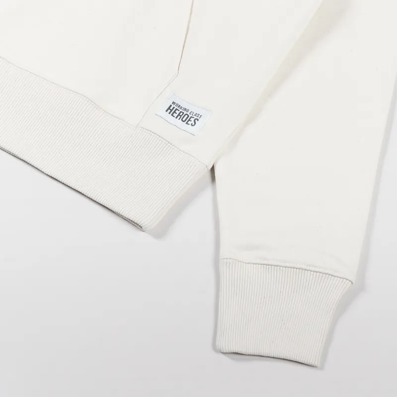 Working Class Heroes Heavyweight Oversized Hoodie Natural-4