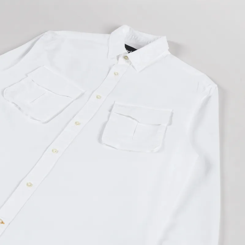Barbour Arnham Oversized Oxford Jungle Shirt White-2
