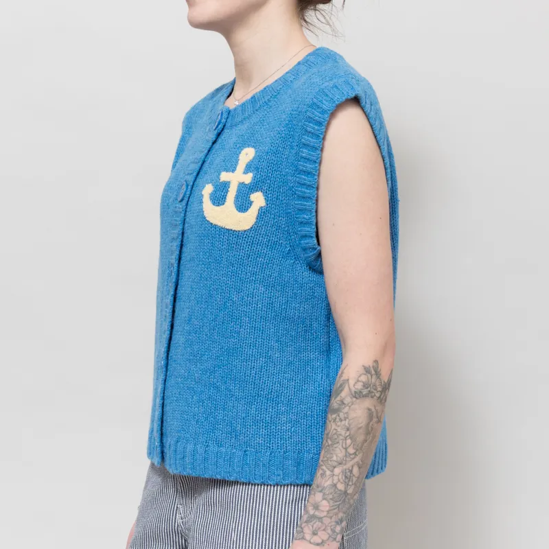 Stella Nova Womens Anchor Vest Blue Sea-1