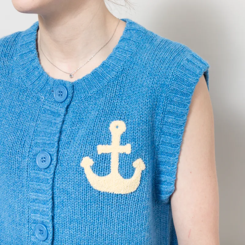 Stella Nova Womens Anchor Vest Blue Sea-4