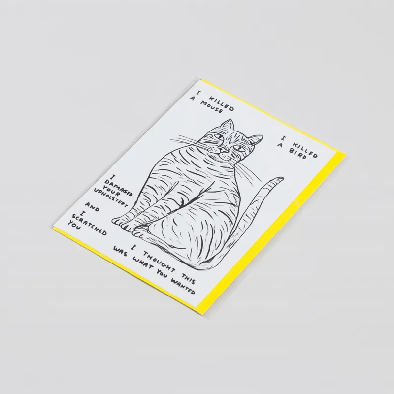David Shrigley I Killed A Mouse Card