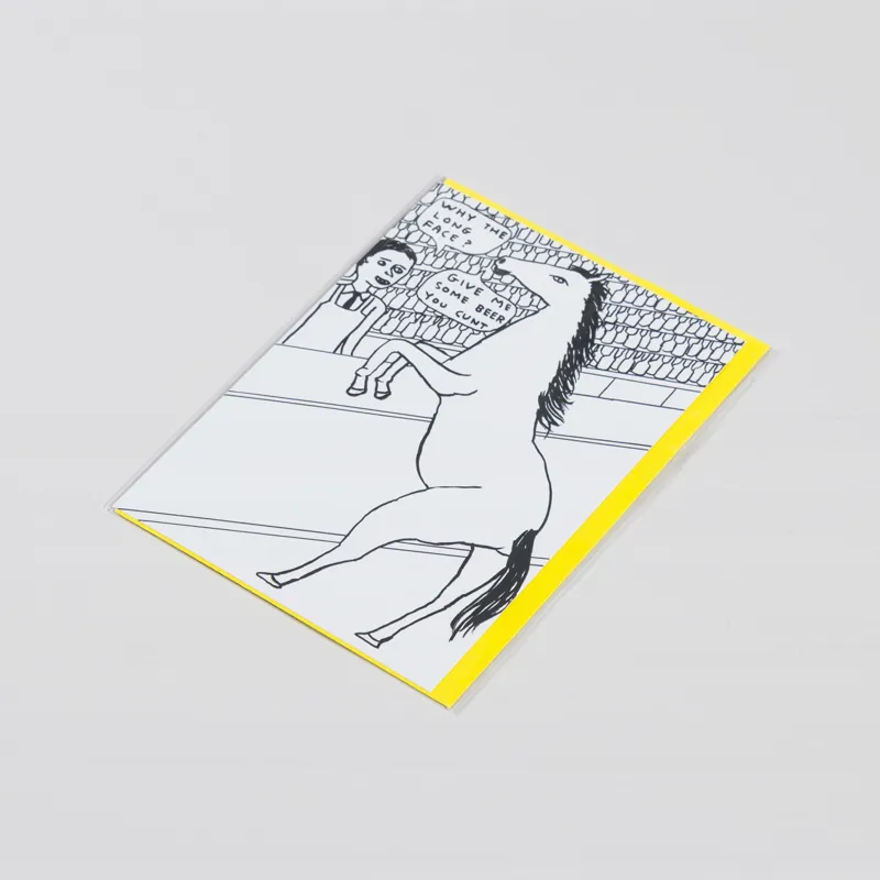 David Shrigley Why Long Face Card