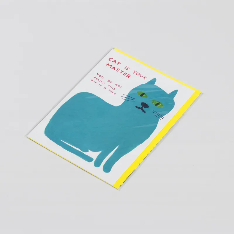David Shrigley Cat Is Your Master Card