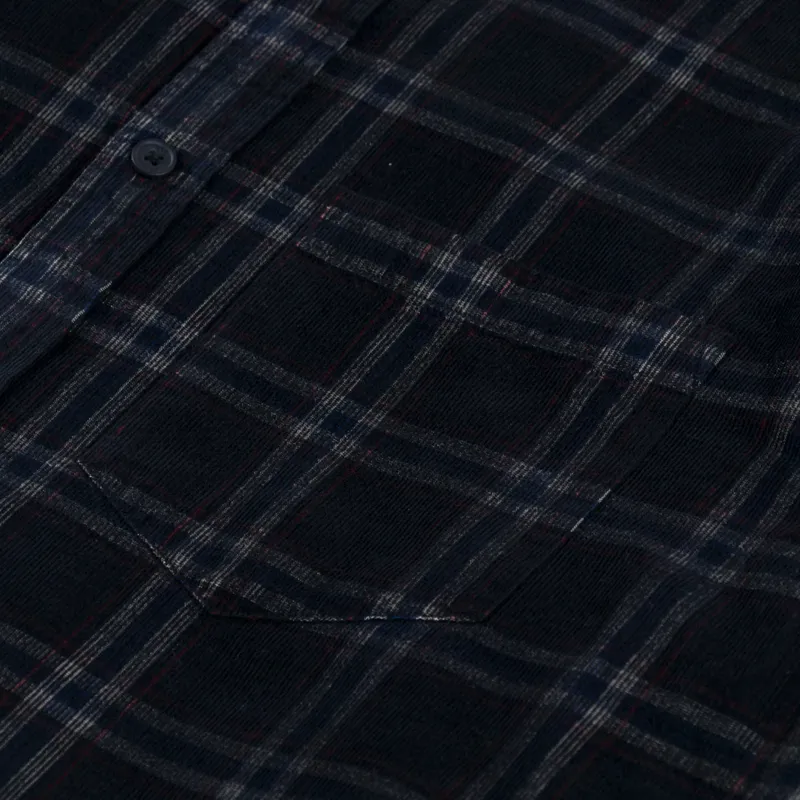 Wax London Shelly Shirt Babycord Navy-6