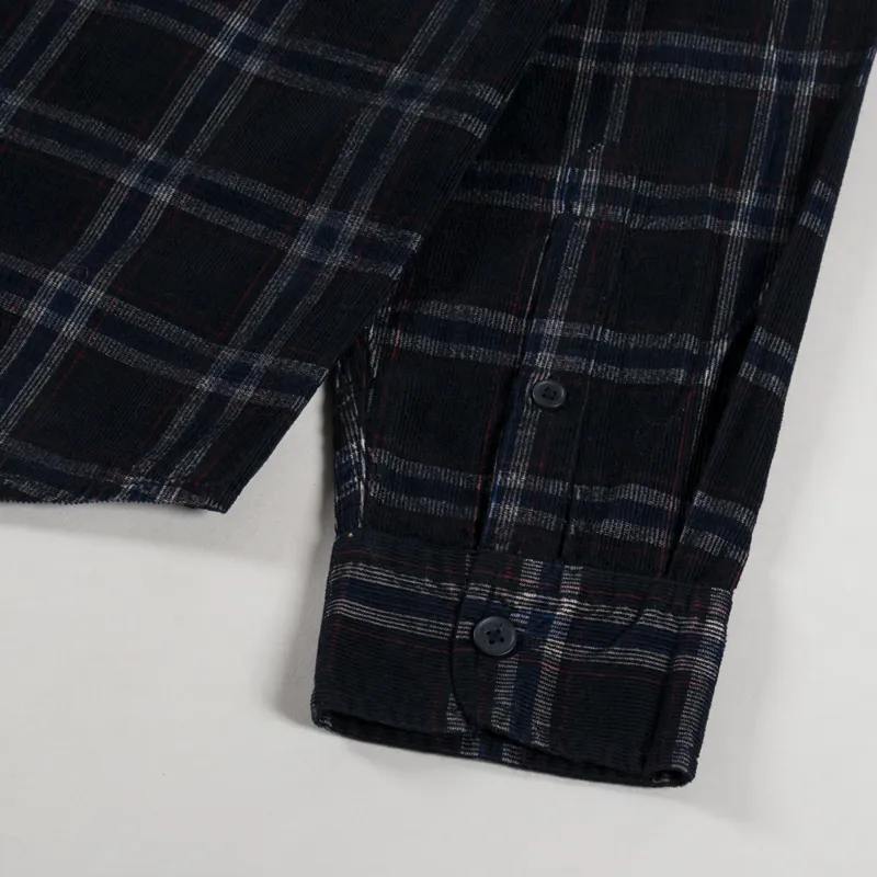 Wax London Shelly Shirt Babycord Navy-8