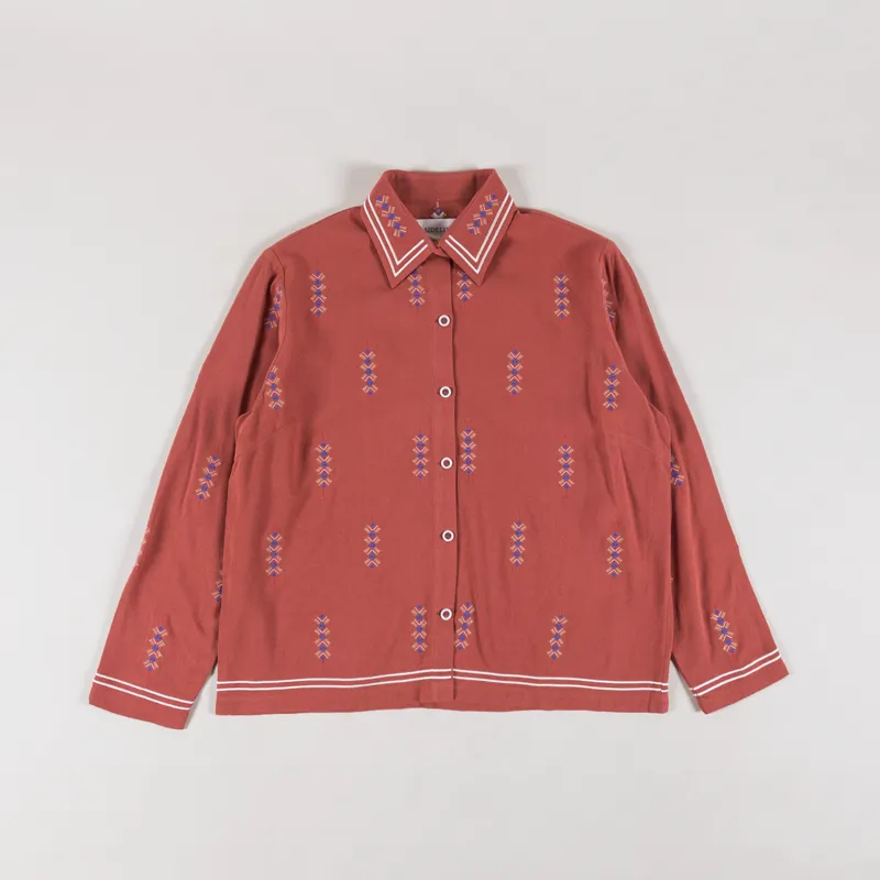 Sideline Womens Gin Shirt Brick