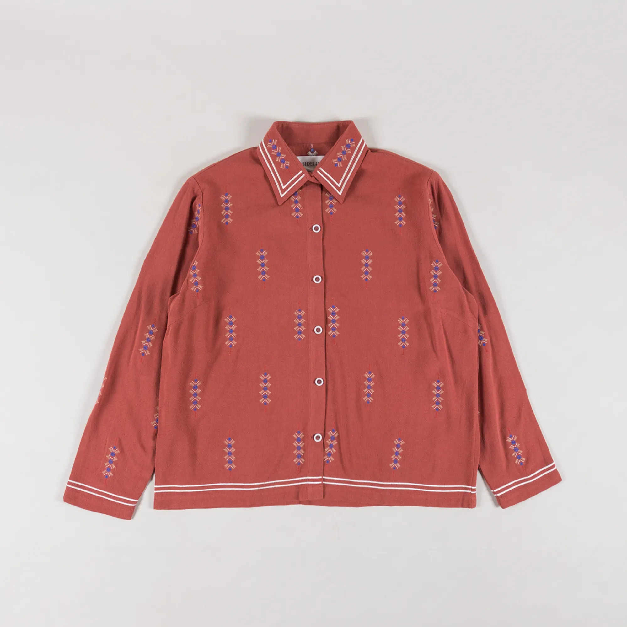 Sideline Womens Gin Long Sleeve Shirt Brick Orange Sideline Womens Gin Long Sleeve Shirt Brick Orange