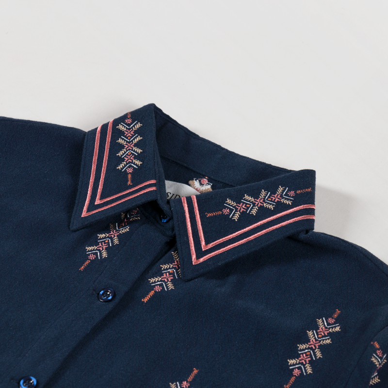 Sideline Womens Gin Shirt Midnight-4