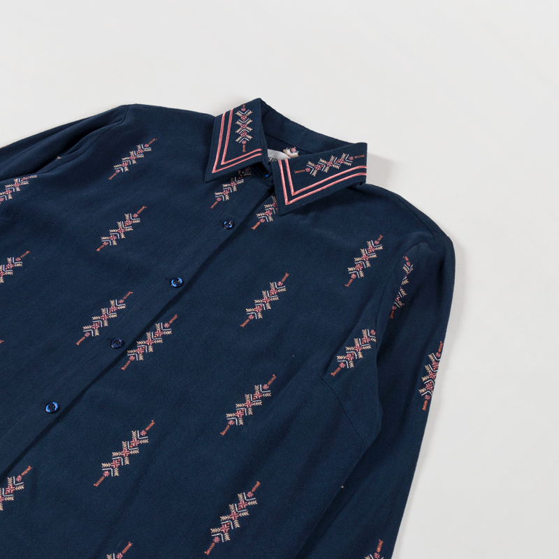 Sideline Womens Gin Shirt Midnight-2