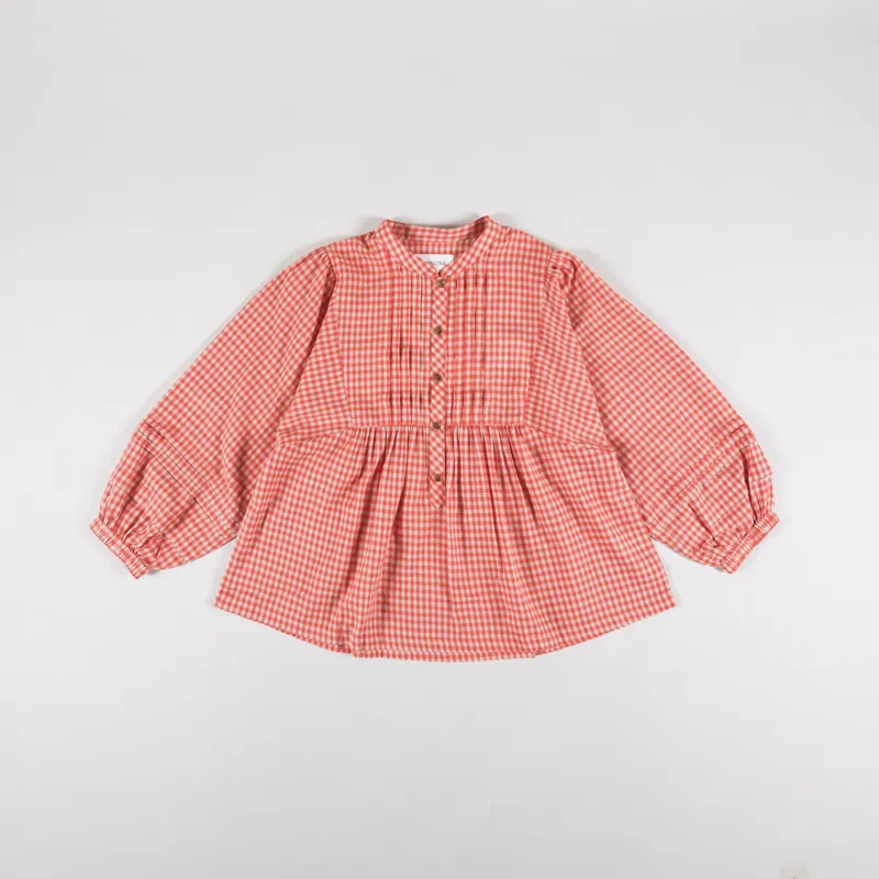 Sideline Womens Happy Shirt Red Check-4