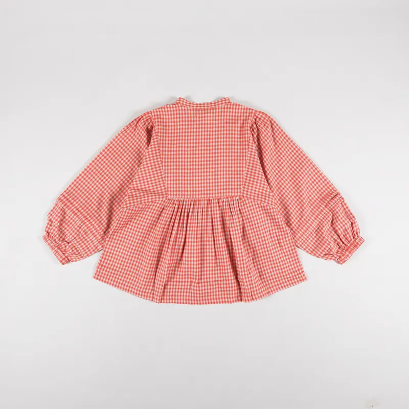 Sideline Womens Happy Shirt Red Check-5