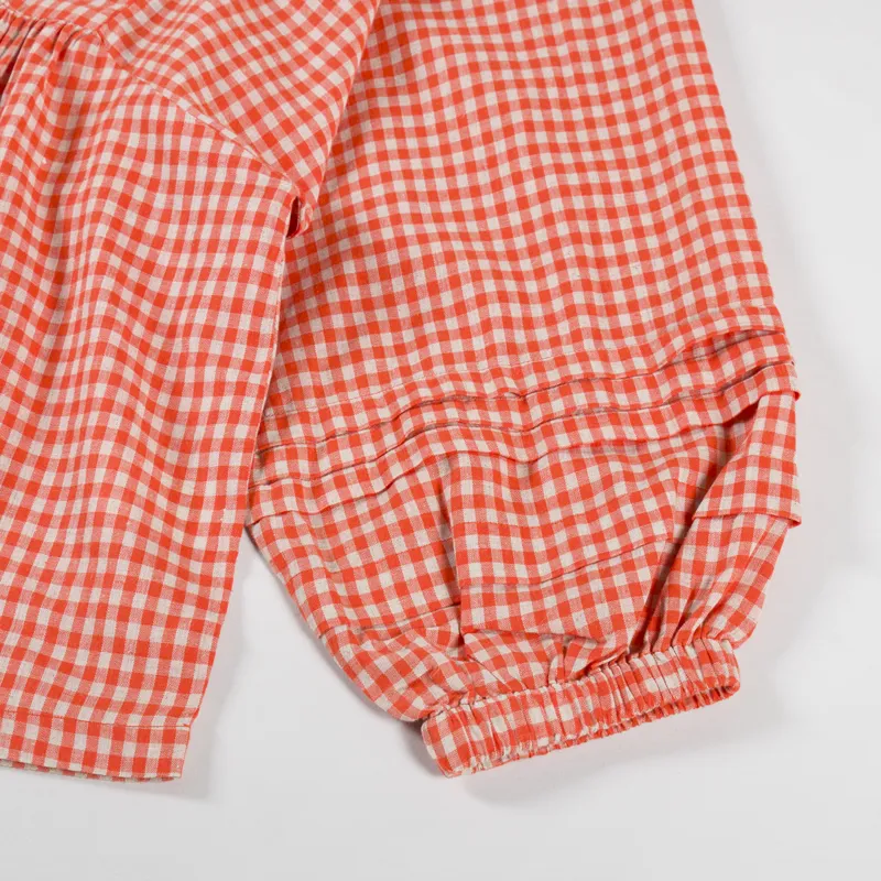 Sideline Womens Happy Shirt Red Check-11