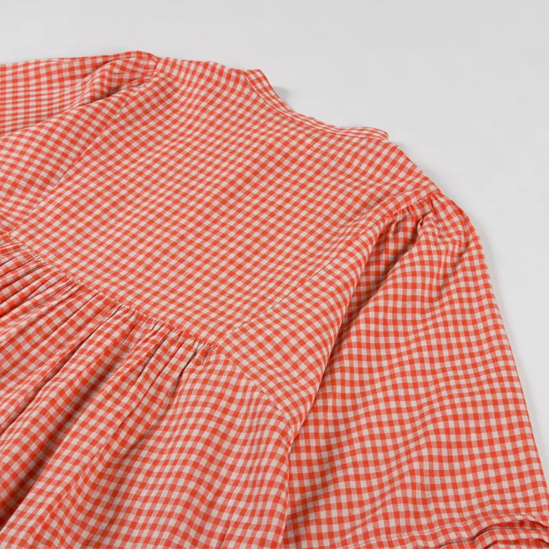 Sideline Womens Happy Shirt Red Check-7