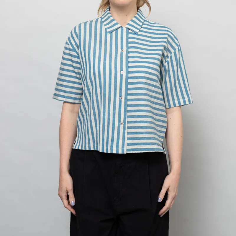 Sideline Womens Stella Shirt Blue Stripe