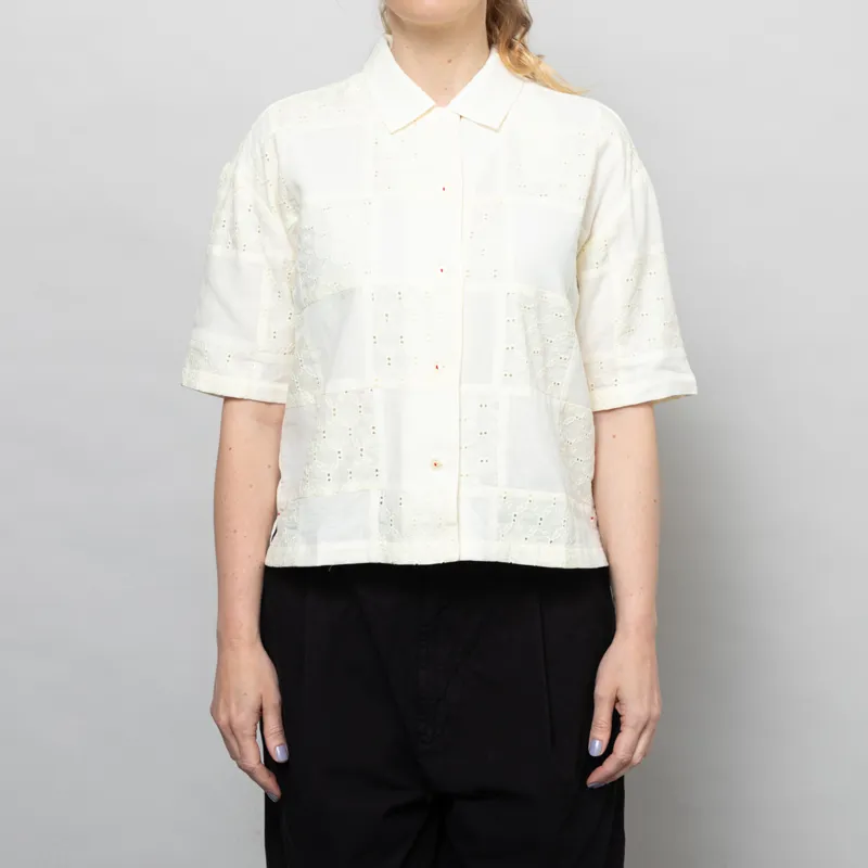 Sideline Womens Stella Shirt Buttermilk Patchwork