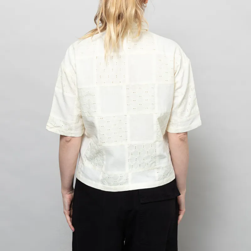 Sideline Womens Stella Shirt Buttermilk Patchwork-3