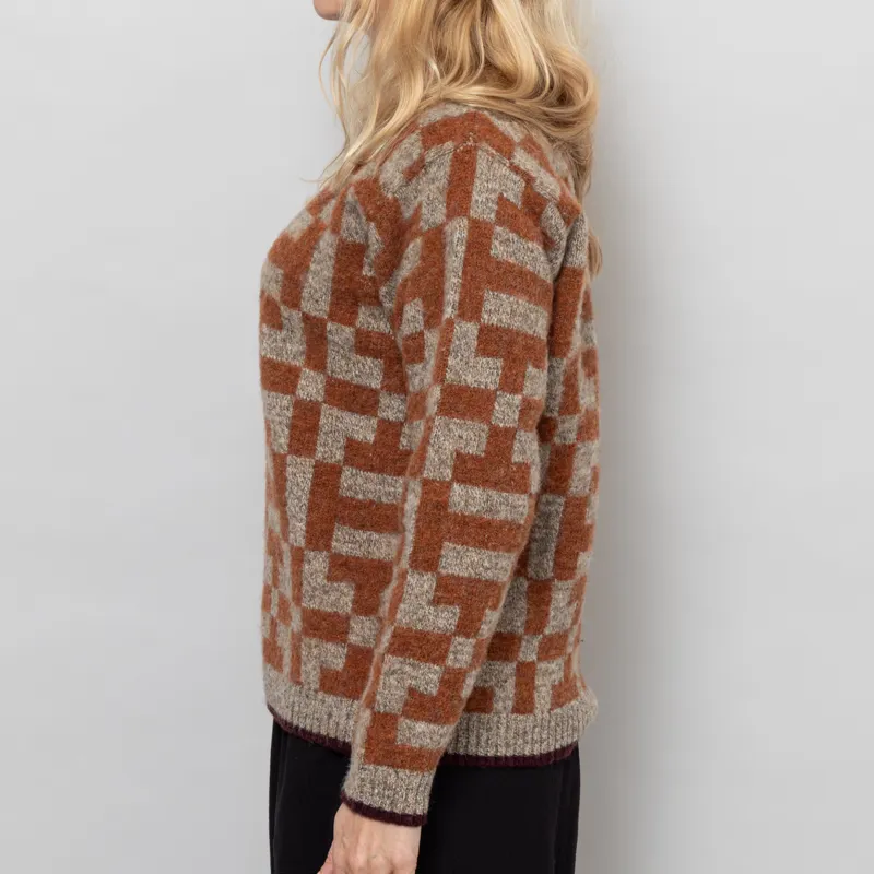 Sideline Womens Fara Jumper Pebble Whisky Beetroot-2