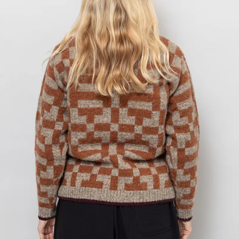 Sideline Womens Fara Jumper Pebble Whisky Beetroot-3