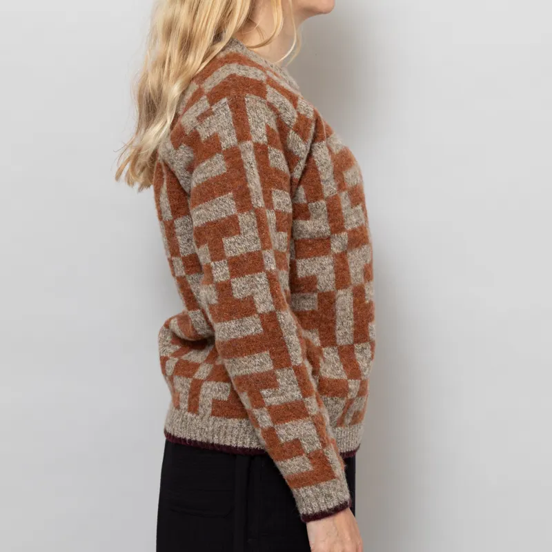 Sideline Womens Fara Jumper Pebble Whisky Beetroot-4