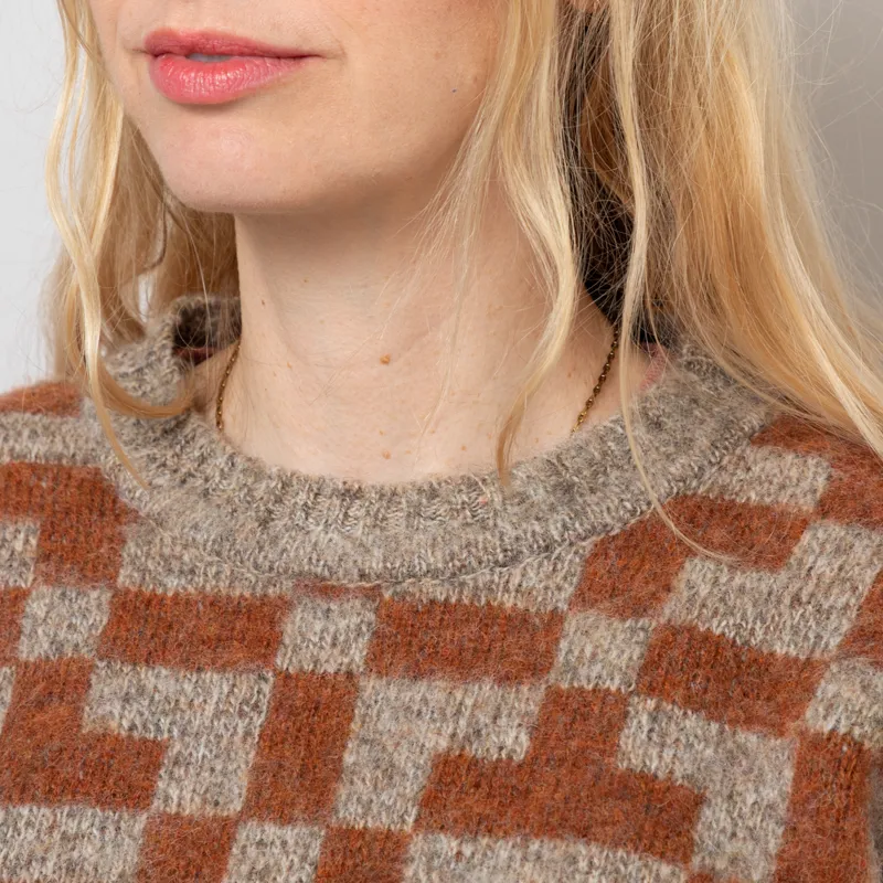 Sideline Womens Fara Jumper Pebble Whisky Beetroot-5