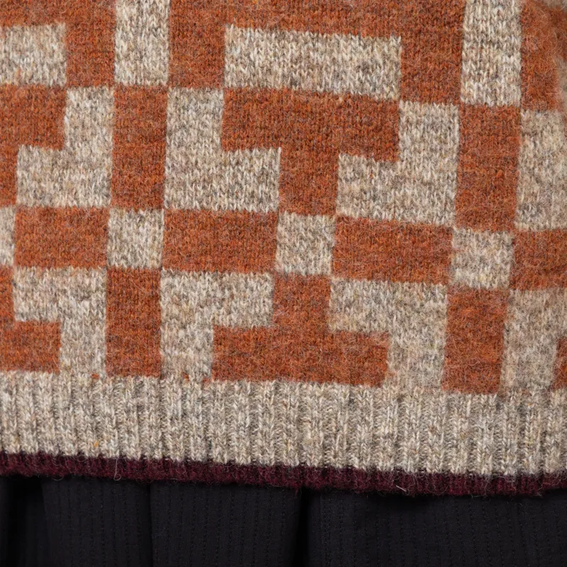 Sideline Womens Fara Jumper Pebble Whisky Beetroot-6