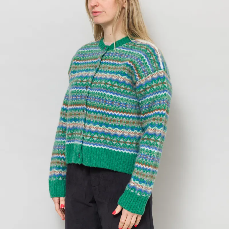 Sideline Womens Lola Cardigan Green Mix-1