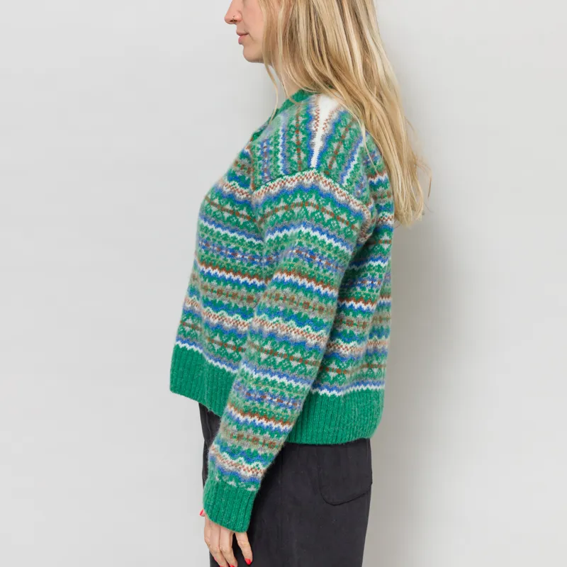 Sideline Womens Lola Cardigan Green Mix-2