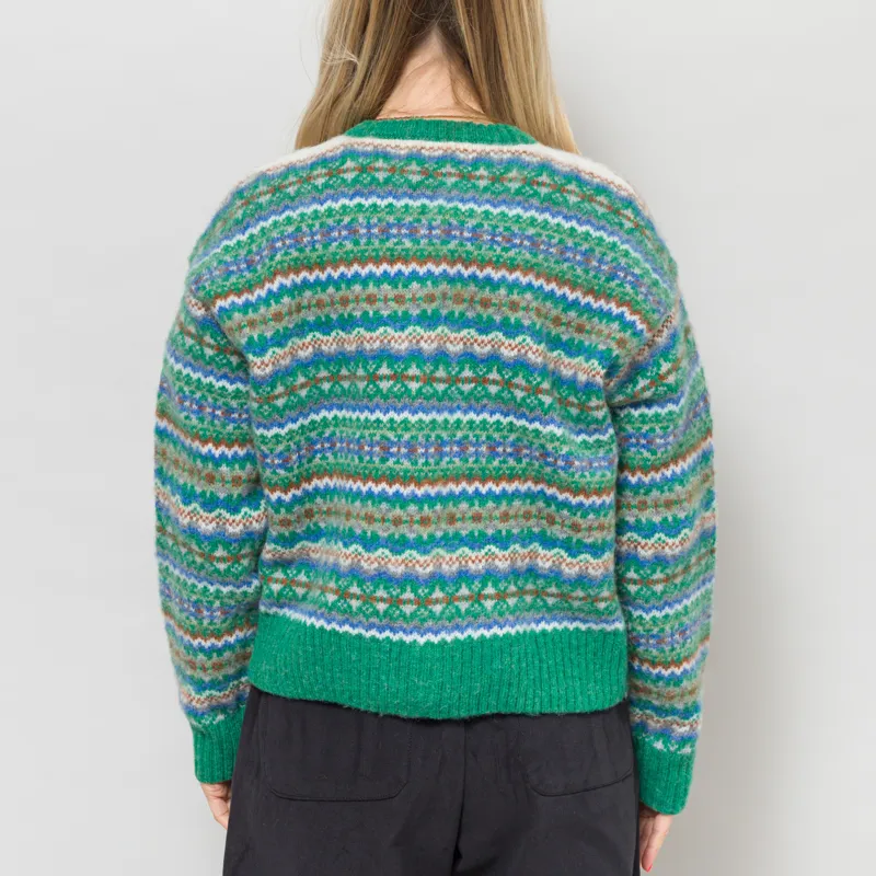 Sideline Womens Lola Cardigan Green Mix-3