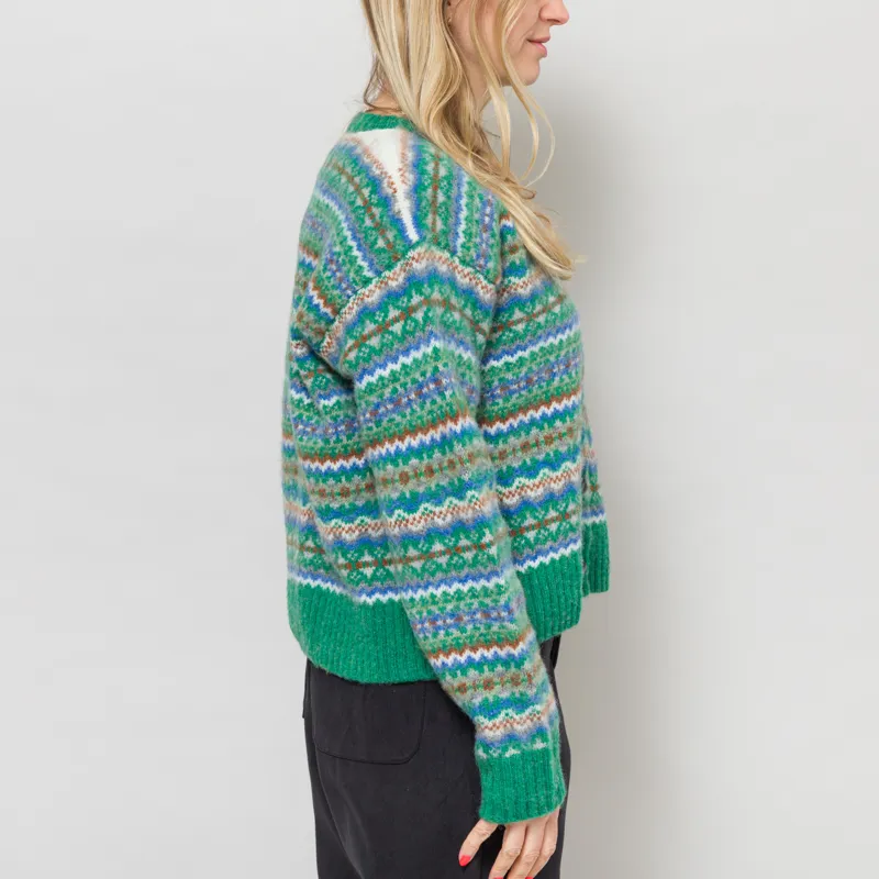 Sideline Womens Lola Cardigan Green Mix-4