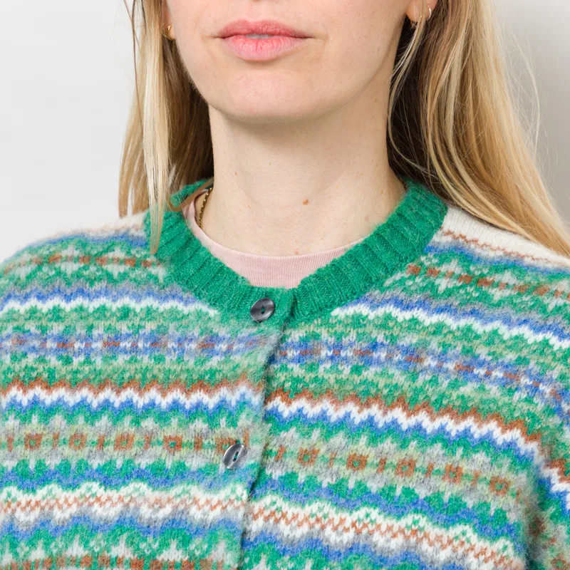 Sideline Womens Lola Cardigan Green Mix-5