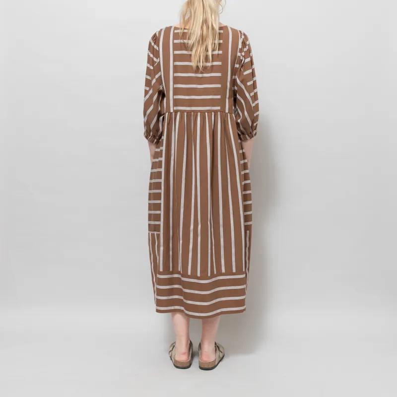 Sideline Womens Betsy Dress Toffee Stripe-2
