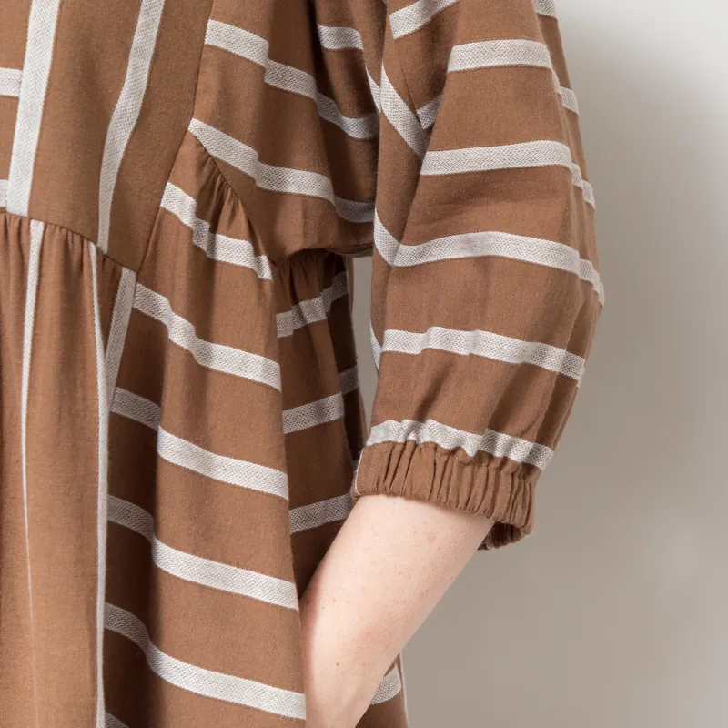 Sideline Womens Betsy Dress Toffee Stripe-5