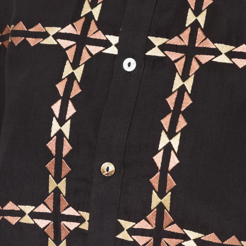 Sideline Womens Polly Shirt Black-5