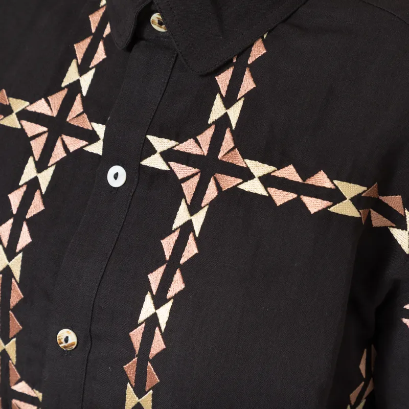 Sideline Womens Polly Shirt Black-6