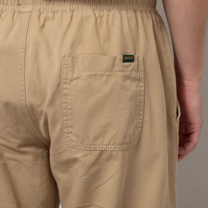 Magenta Slack Pants Beige-6