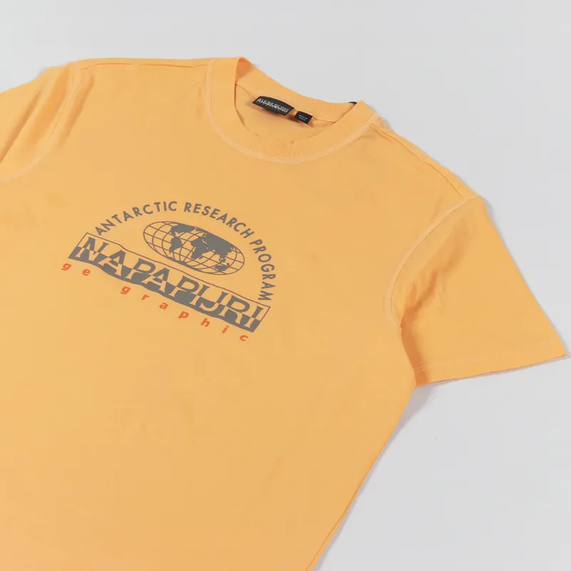 Napapijri Macas T Shirt Orange Mock-2