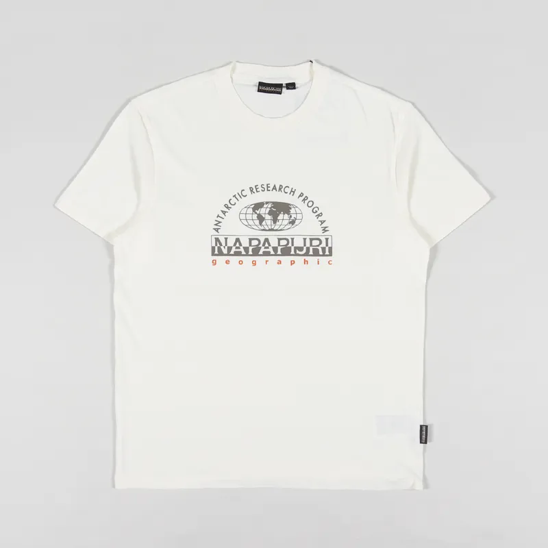 Napapijri Macas T Shirt White Whisper