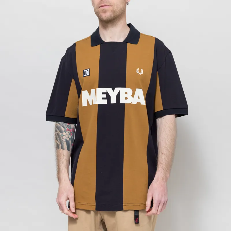 Fred Perry x MEYBA Cut and Sew Polo Shirt Navy