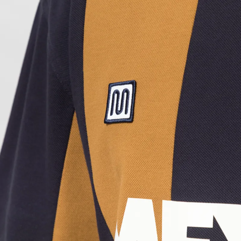 Fred Perry x MEYBA Cut and Sew Polo Shirt Navy-4