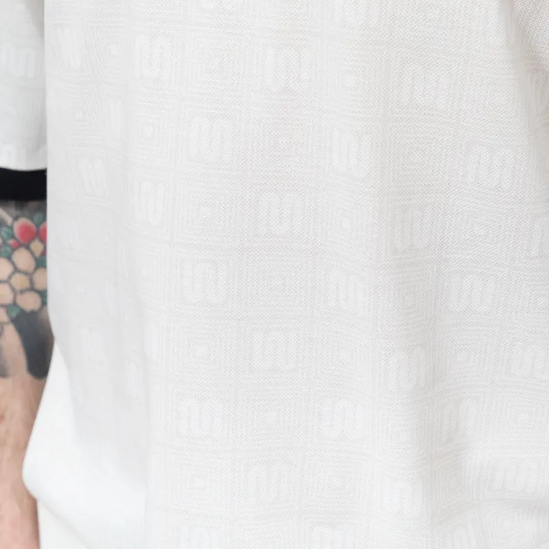 Fred Perry x MEYBA Printed Polo Shirt Ecru-5