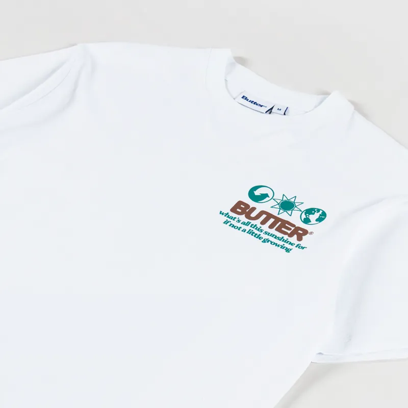 Butter Goods Sunshine T Shirt White-3