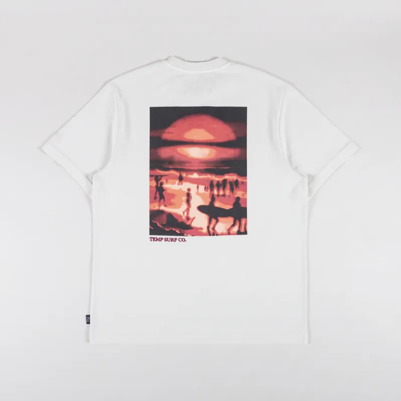 Temp Surf Co. Sunset T Shirt Off White