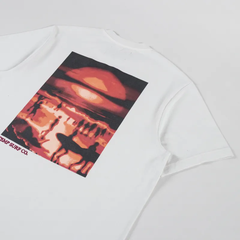 Temp Surf Co. Sunset T Shirt Off White-2
