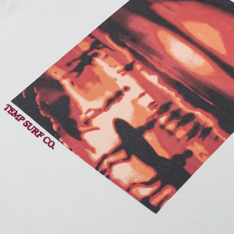Temp Surf Co. Sunset T Shirt Off White-4
