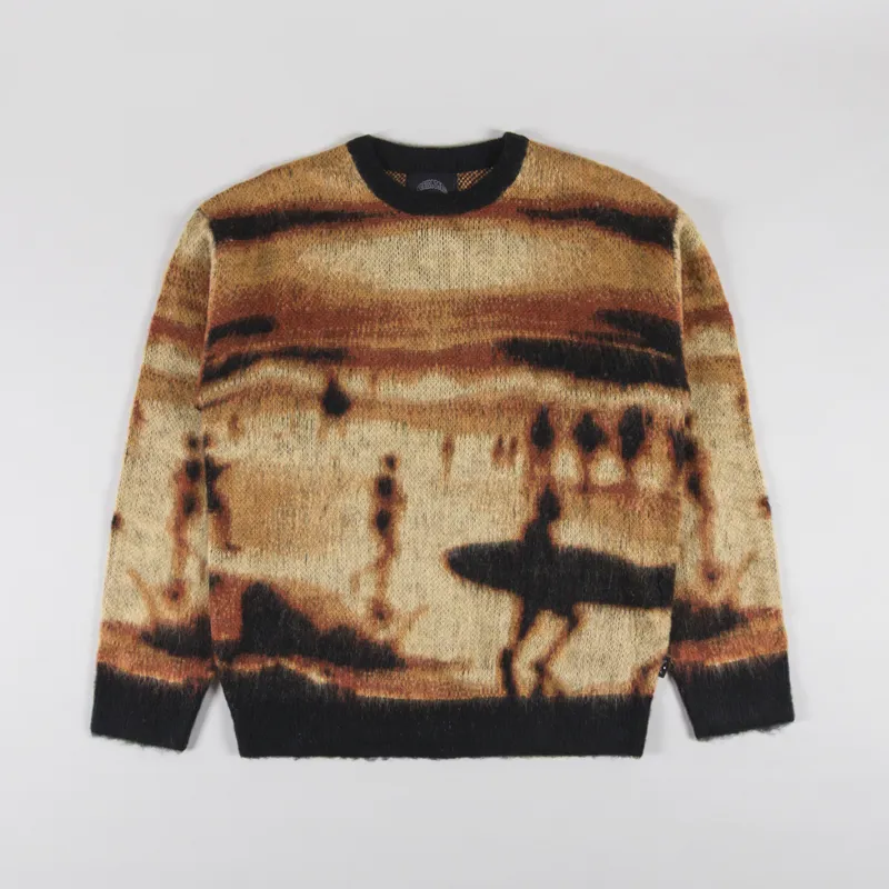 Temp Surf Co. Sunset Knit Jumper Red Orange