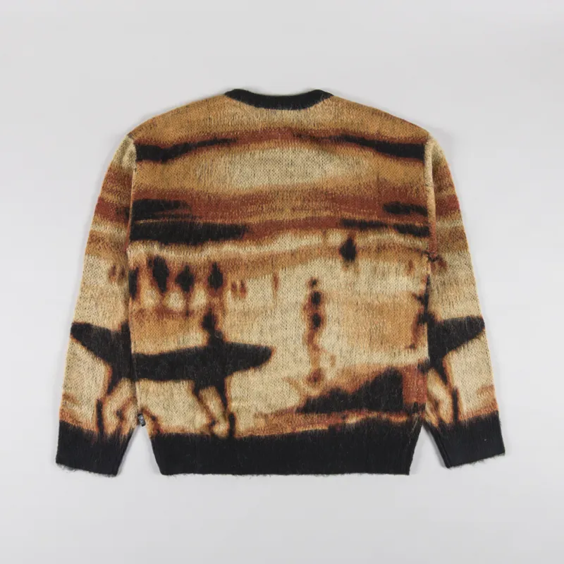 Temp Surf Co. Sunset Knit Jumper Red Orange-1