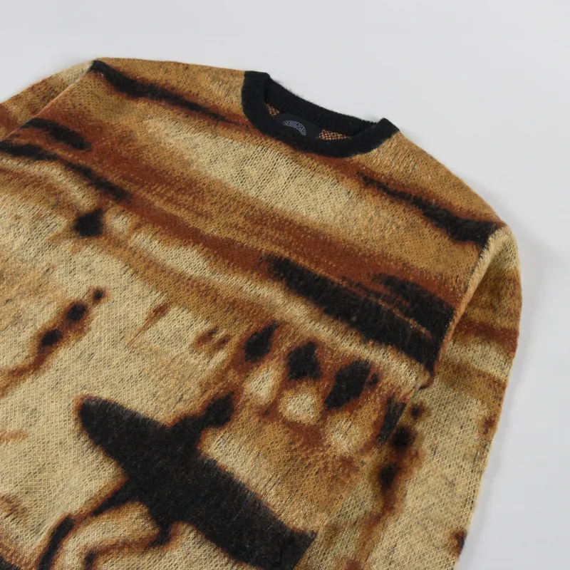 Temp Surf Co. Sunset Knit Jumper Red Orange-2