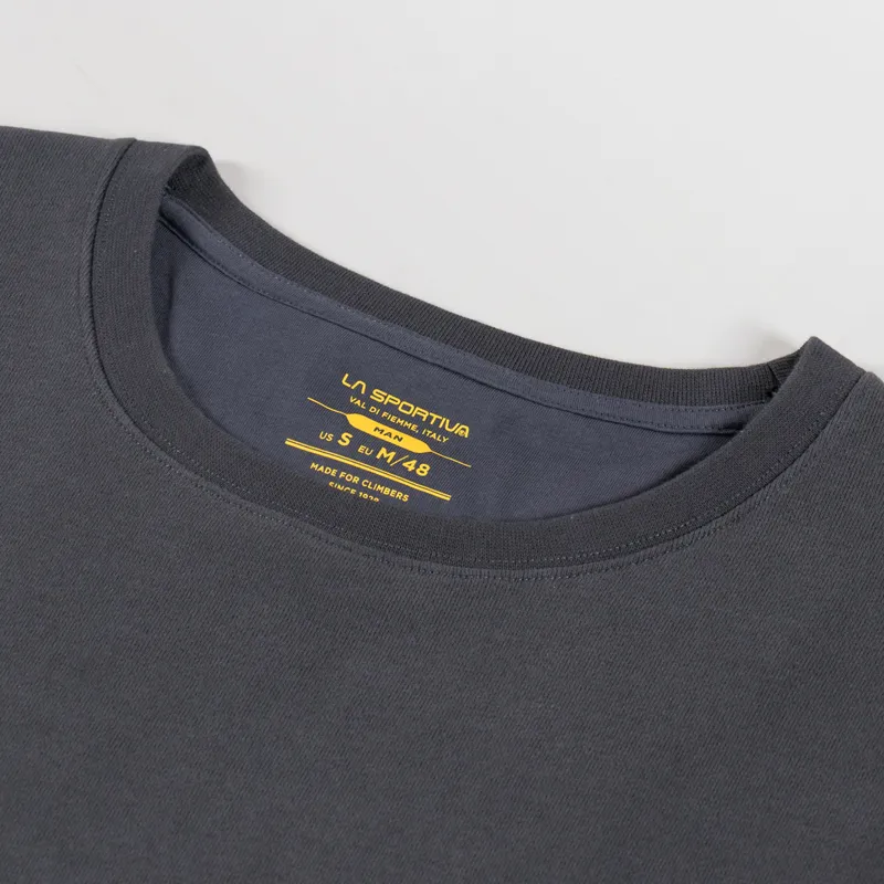 La Sportiva Climbing on the Moon Sweatshirt Carbon Yellow-4